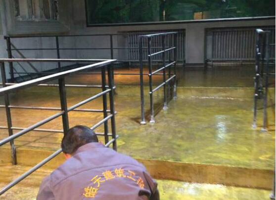 蘭州金枝鳳巢復(fù)古環(huán)氧地坪案例